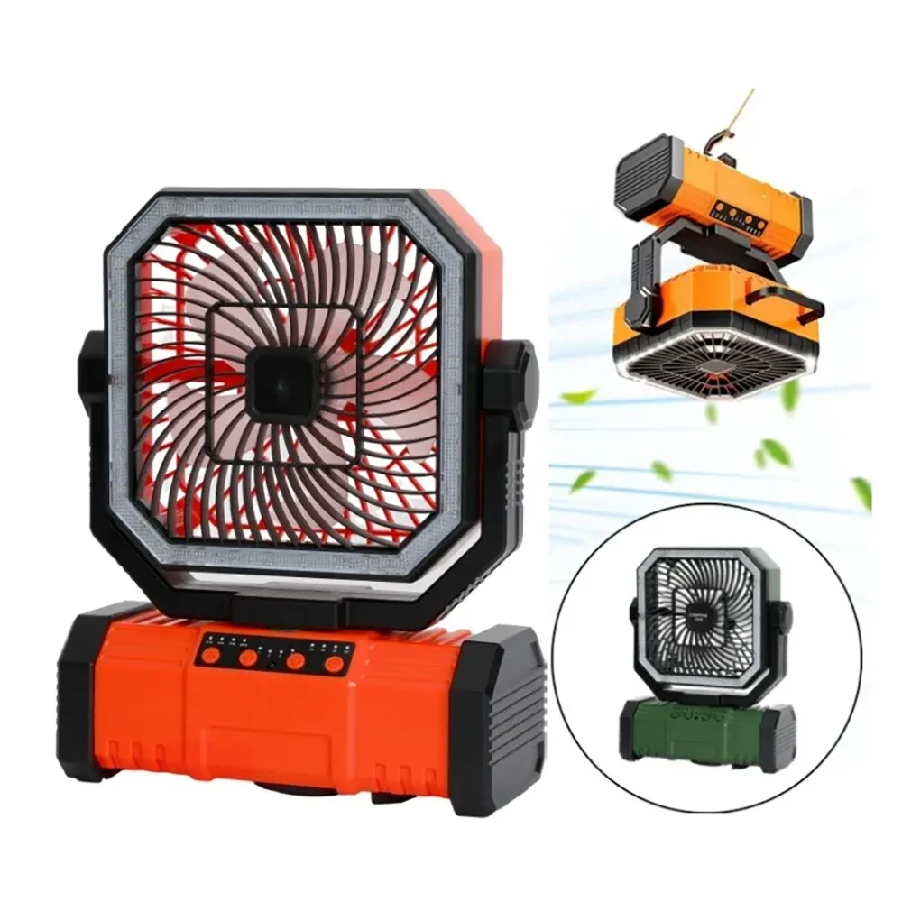 Multi Functional Camping Fan Tent Fan With LED Lighting And USB Output Charging Port Suitable For Outdoor Tourism Camping