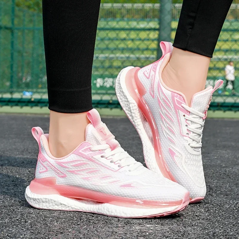 Men Running Shoes for Women Mesh Breathalbe Athletic Sports Jogging Shoes New Cushioning Outdoor Training Sneakers Men