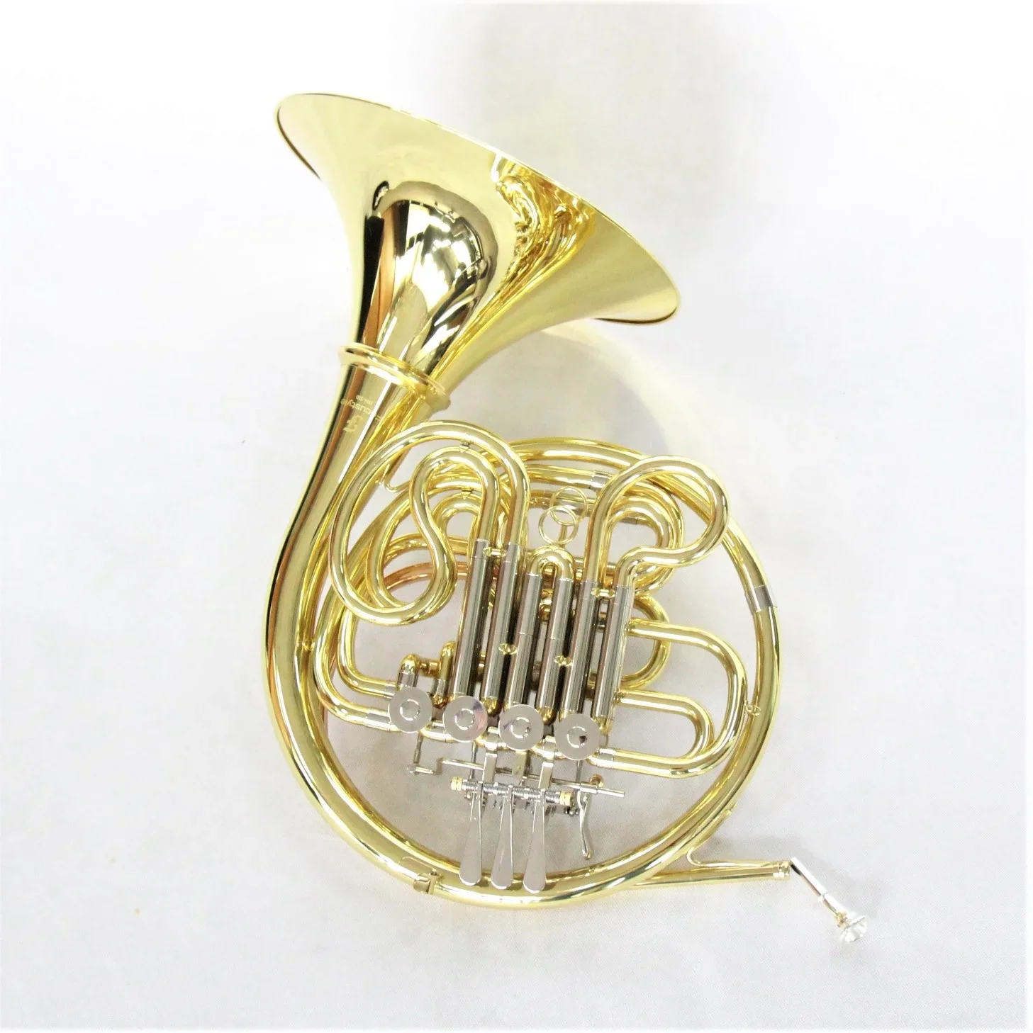 

High quality french horn Fast delivery french horn instrument Gold Lacquer 4key double professional french horn