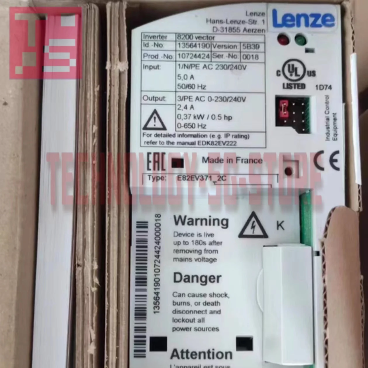 Convertidor de frecuencia E82EV371K2C E82EV371K2C200 nuevo en caja