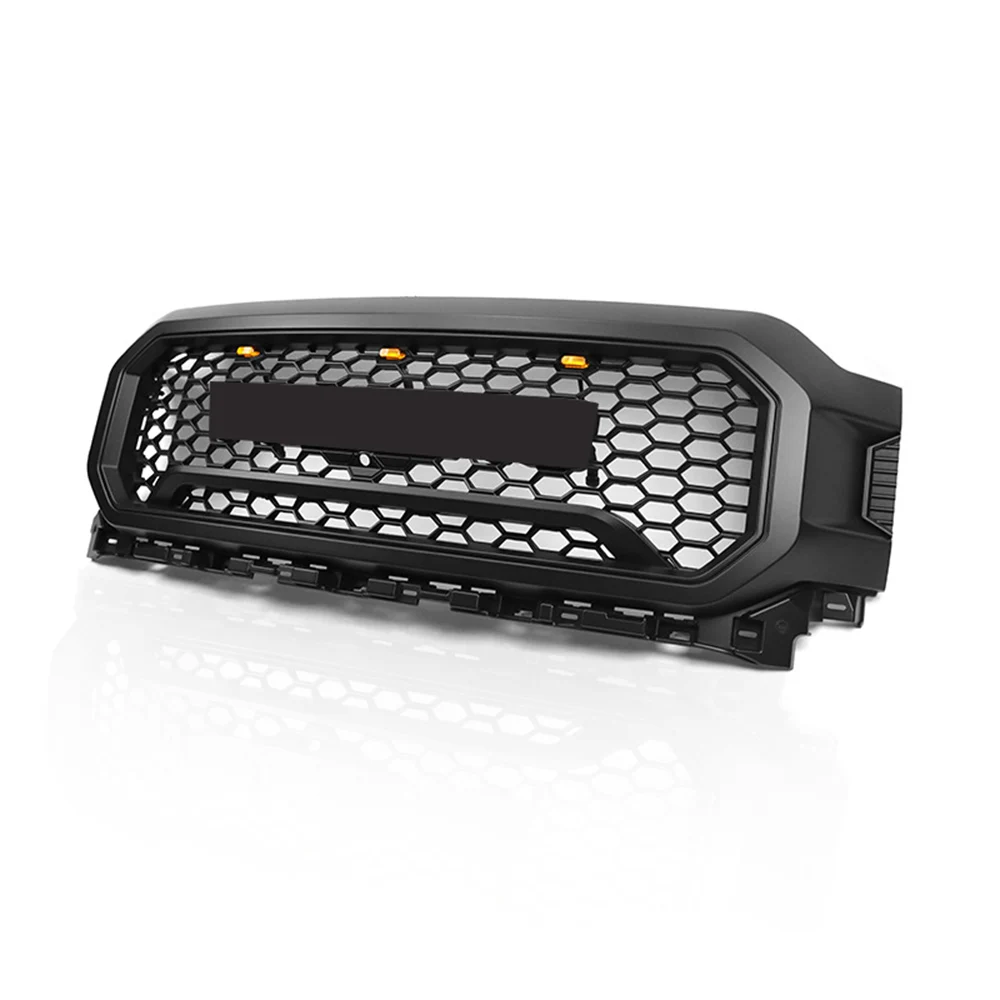 Pickup Racing Grille Fit For Ford F150 2021 2022 2023 Retrofitted Shelby Front Bumper Grille With Light Guard Grid Grille