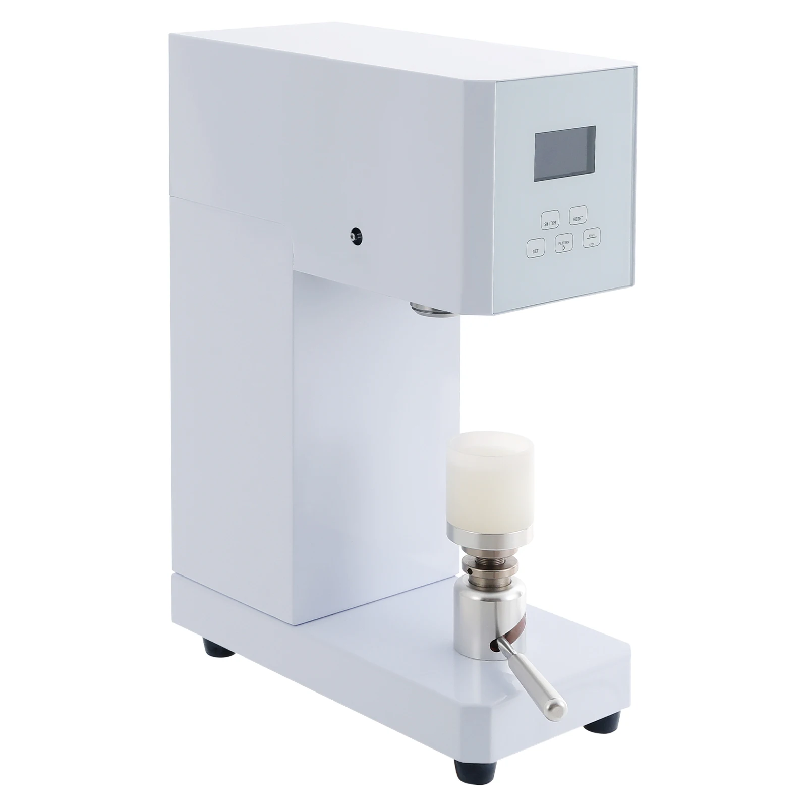 370W Fully Automatic Can Sealing Machine, Beverage Intelligent Aluminum Cap Seal Machine Commercial Milk Tea Drink Bottle Sealer