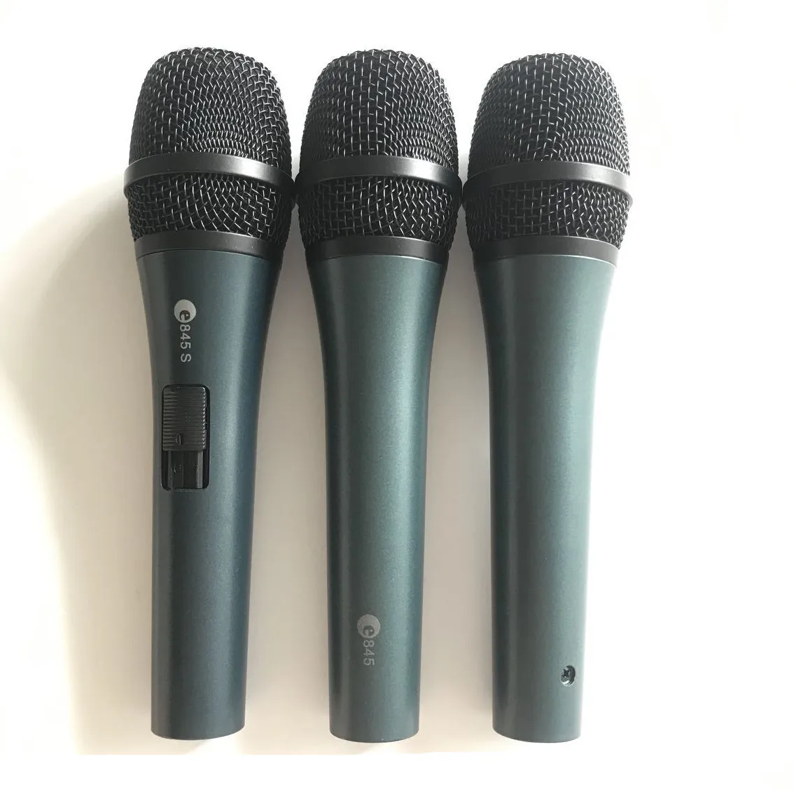 Only 1pcs !!! Microphone E845 Wired dynamic Cardioid Professional Vocal Microphone e845 Studio Mic E845 E845S with ON/OFF Switch