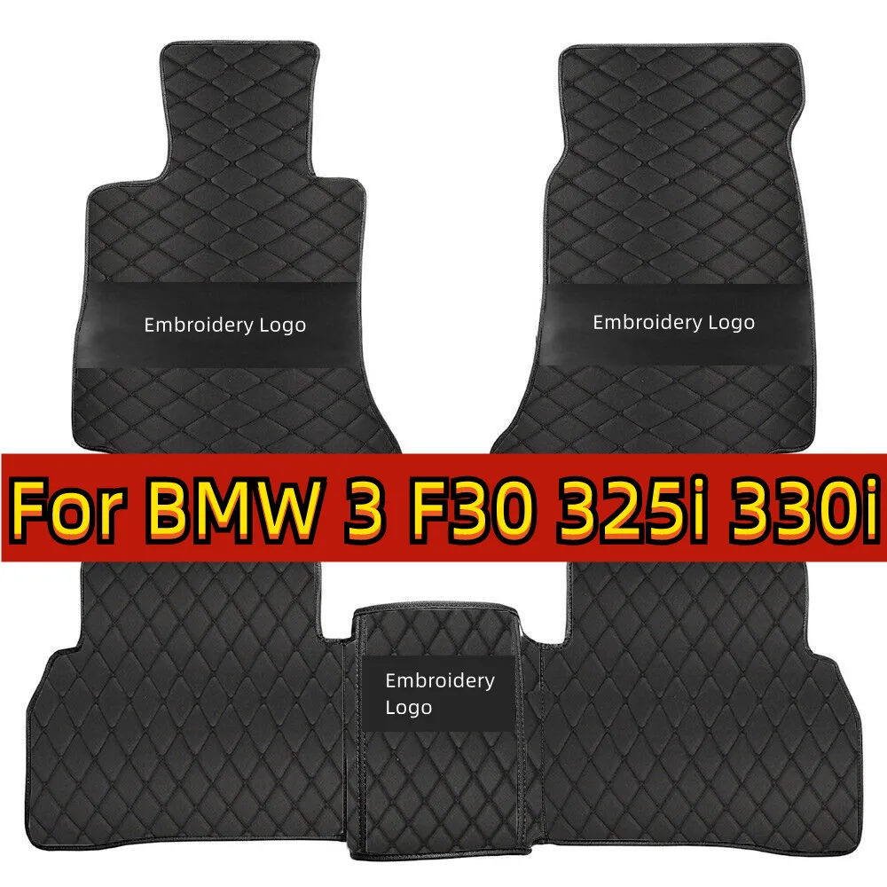 Car Floor Mats For BMW 3 F30 325i 330i 320i 318i Five Doors 2013 2014 15 16 17 18 19 Foot Pads Carpet Cover Interior Accessories