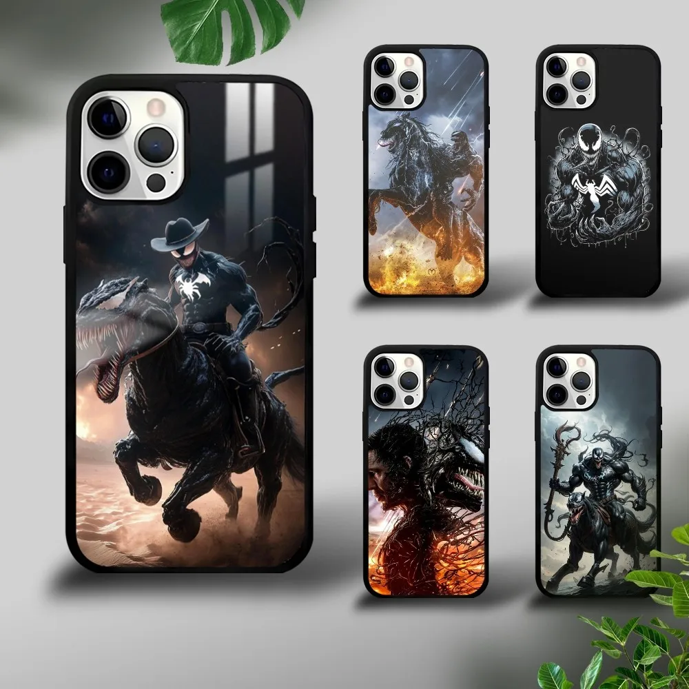 

MINISO Venom Horse Phone Case For iPhone 16 15 14 13 12 11 Pro Xs Max Mini Plus Celulares Hard Funda