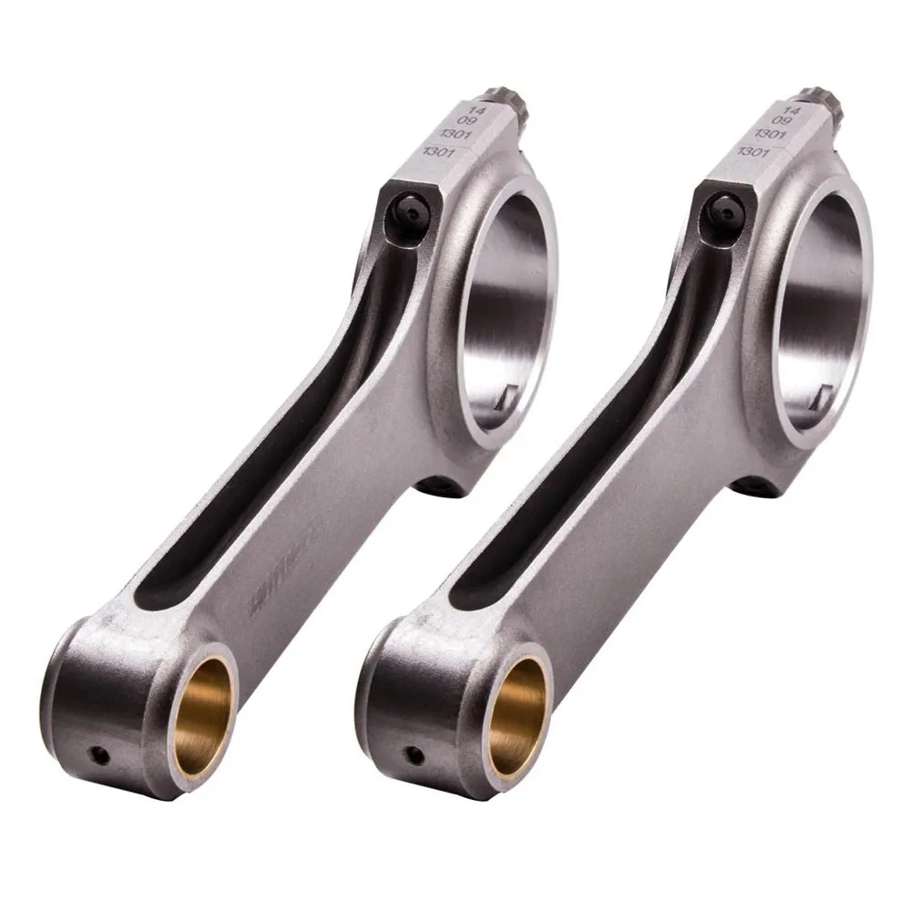 

2 шт. гоночных шатунов H-образного профиля + болты для Fiat 500 старой модели, 2-цилиндровый, 118 мм