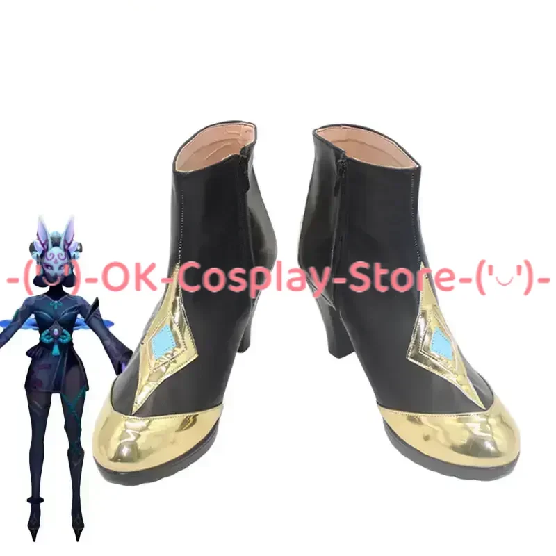 

Evelynn Cosplay Shoes Game LOL Cosplay Props Halloween Carnival Boots PU Shoes Custom Made