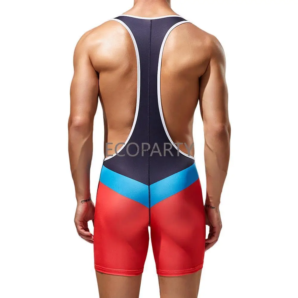 Bsr Men Camisa Hombre Bodysuit Undershirts Gym Sports Vest Leotard Men Boxers Wrestling Singlets Bodybuilding Jumpsuits