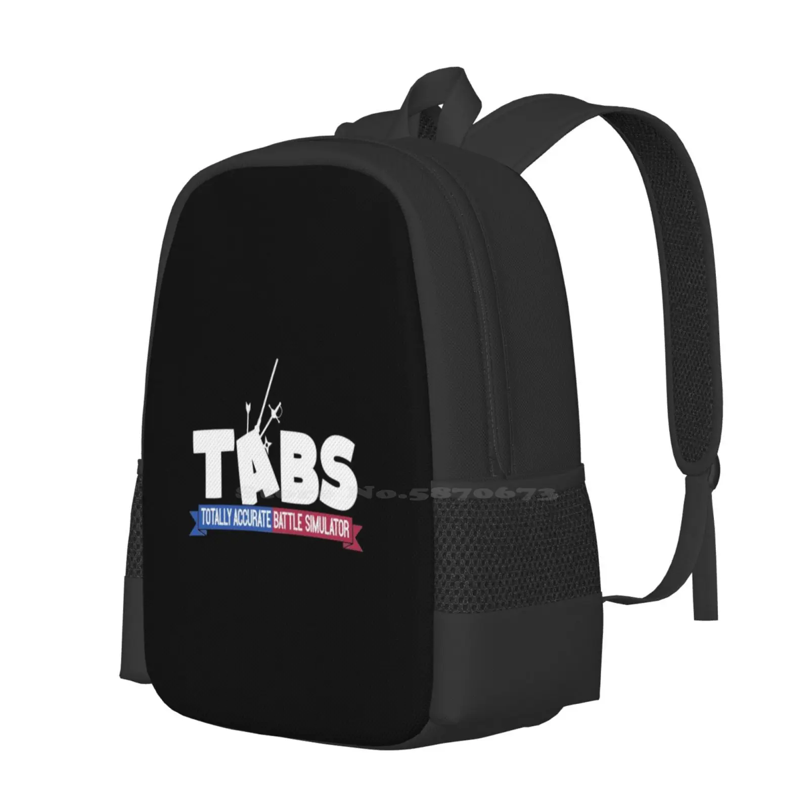 Totally Accurate Battle Simulator Logo Hot Sale Schoolbag Backpack Fashion Bags Totally Accurate Battle Simulator Logo Game Tabs