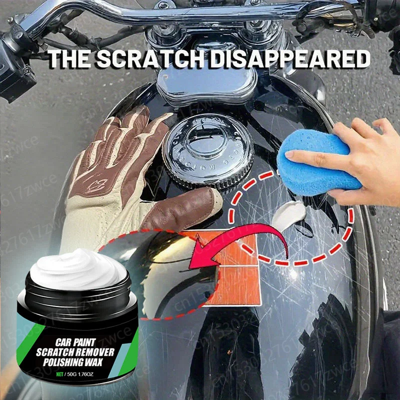 Motorcycle Car Paint Scratch Wax Remover Nano Shine Polish Kit Car Clay Scratch Repair Paste Kit Auto Anti Scratch Polishing Wax