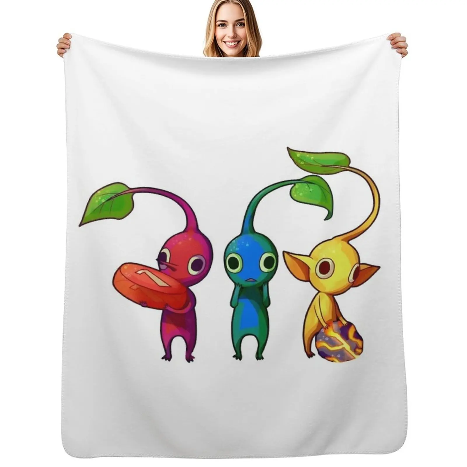 

Pikmin by raisinmuffin. Throw Blanket Fade Resistant Durable Throw Blanket