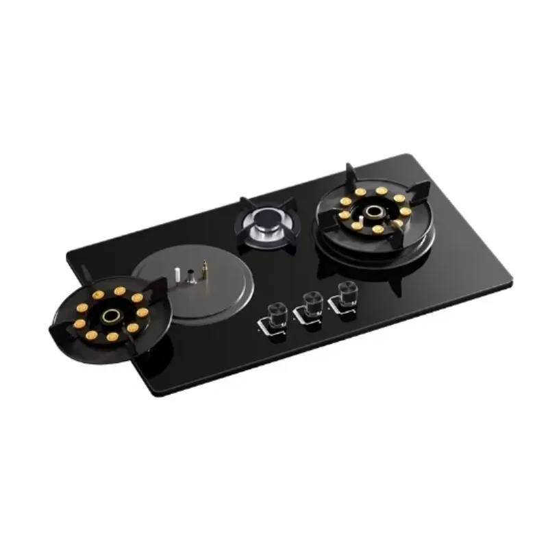 Folding gas stove with detachable touch button