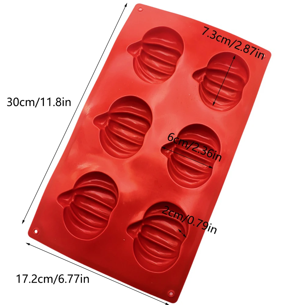 

Astronaut Helmet Shape Silicone Mousse Cake Mold 6 Hole Jelly Pudding Candy Chocolate Dessert Mold for Children's Birthday Party