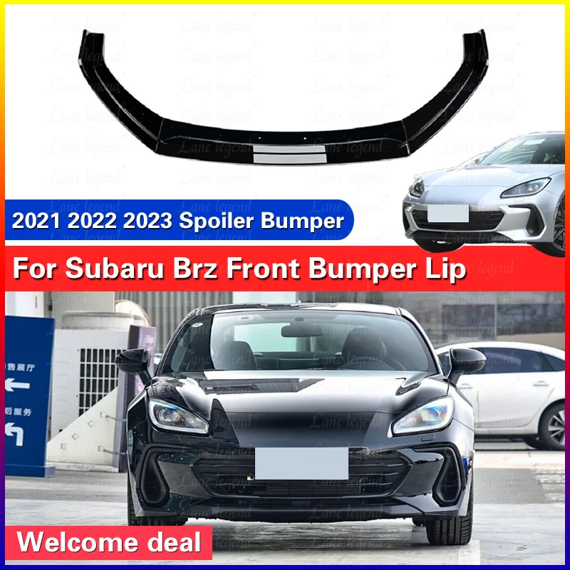 For Subaru Brz 2021 2022 2023 High Quality Cars Accessories Car Front Bumper Lip Splitter Diffuser Body Kit Spoiler Bumper