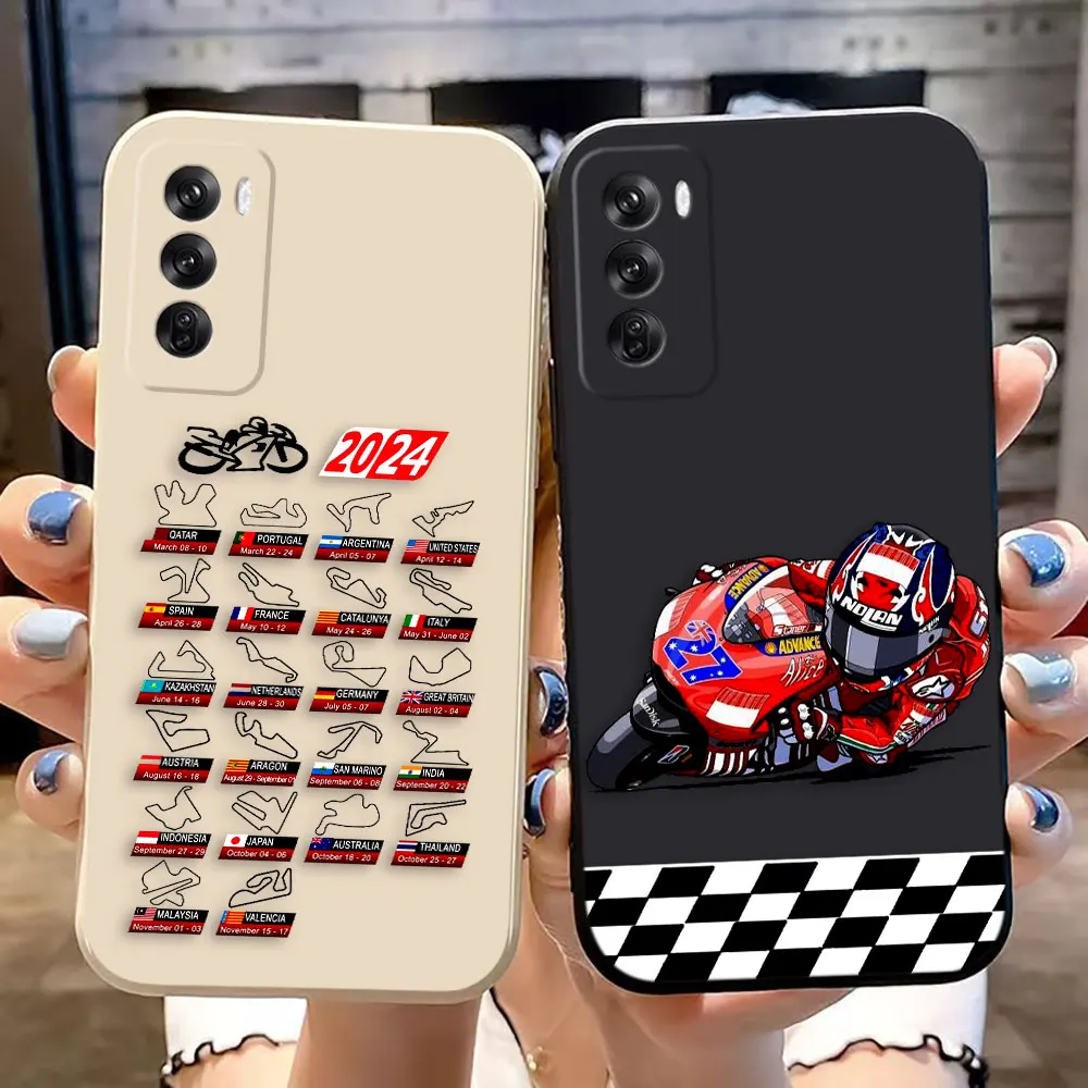 M-Moto 2024 Motorcycle Race Schedule Cover Phone Case For OPPO REALME 5 6 6S 7 7I 8 8I 9I 10 11 PRO PLUS 5G Soft Silicone Case