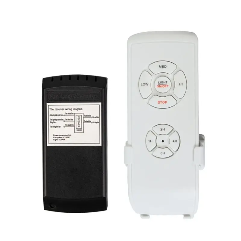 A38T-Ceiling Fan Remote Control Kit,Small Size Universal Ceiling Fans Light Remote, Speed, Light,Timing Wireless Control 110V