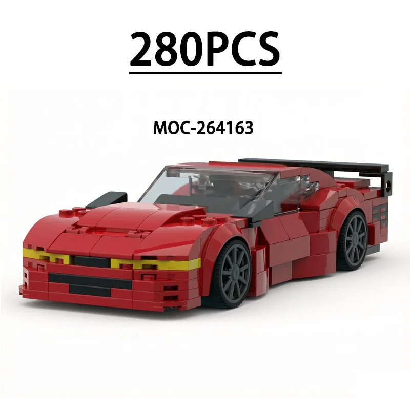 Building Block Super Sports Car Racing Car Model MOC-264163  Educational Puzzle Birthday Christmas New Year Toy Gift