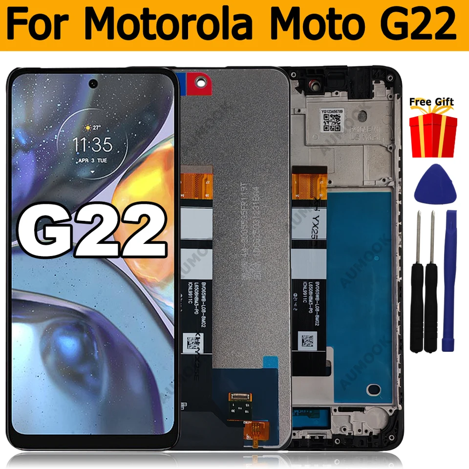 Schermo LCD 6.5″ Per Motorola Moto G22 / E32S / E32 – Sostituzione Touch Screen Con Kit Di Strumenti E Garanzia 6 Mesi