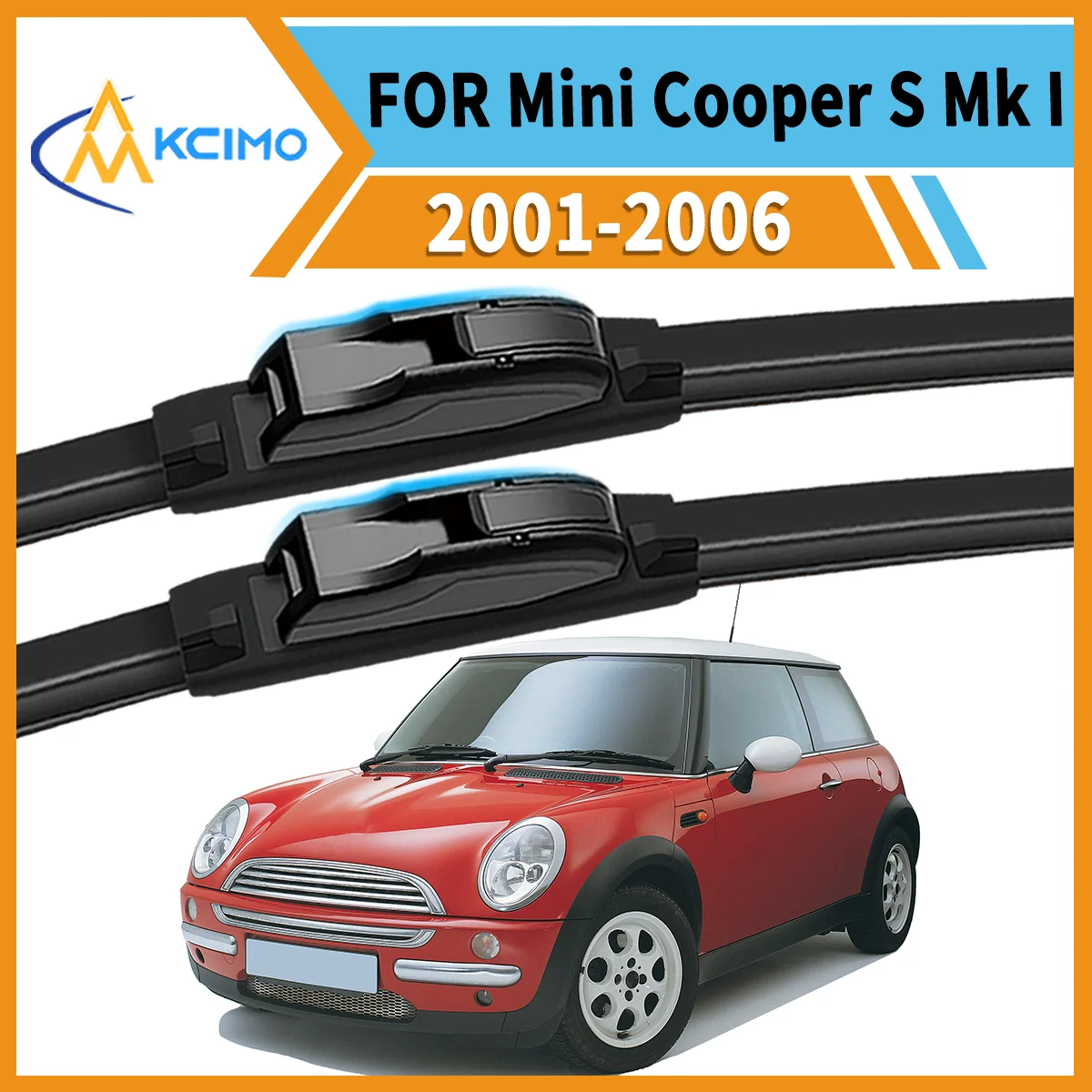 

2PCS Car Front Wiper Blades for Mini Cooper S Mk I R53 2001-2006 Crystal Clear Visibility & Enhanced Driving Safety