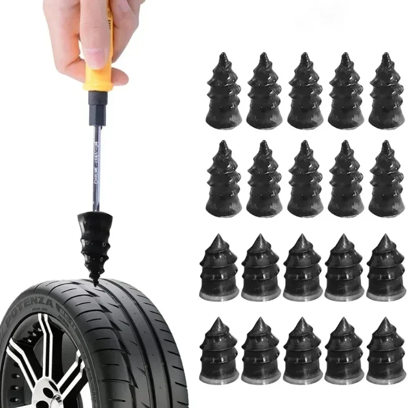 10-30pcs Tire Repair Nails Set Vacuum Tire Repair Nails Heavy Duty Tire Repair Rubber Nails Kit for Car Motorcycle Truck