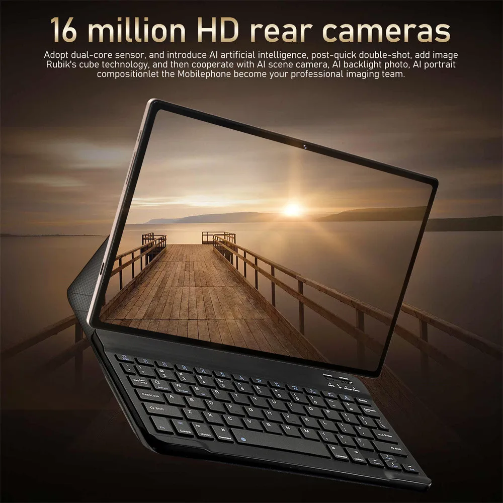 New 16 Pro Tablet 10inch Android 4K Dual SIM Snapdragon 870 Tablet PC GPS 10000mAh Global Version Tablets For Children Kids Tab - view 5