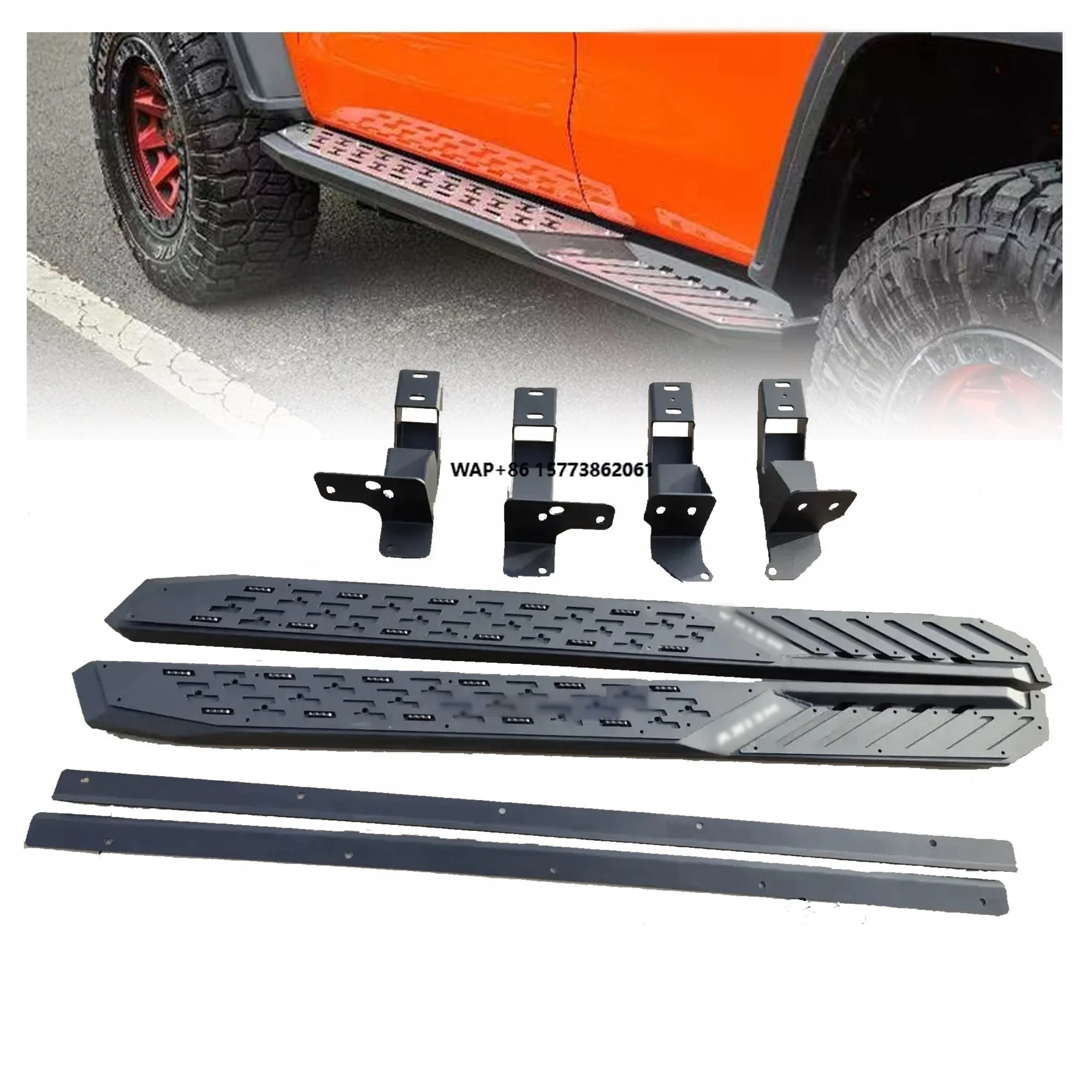 

Factory Supply Foot Pedal Panel Modified Running Boards Bar Rails Nerf Bars With Bracket Kit for Wey Great Wall Tank 300