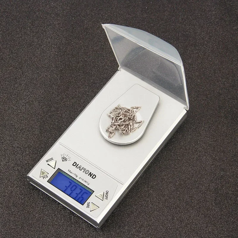 

10g/20g/50g*0.001g Portable High Precision LCD Digital Jewelry Diamond Pocket Gem Scale Lab Gold Herb Balance Backlight Gram