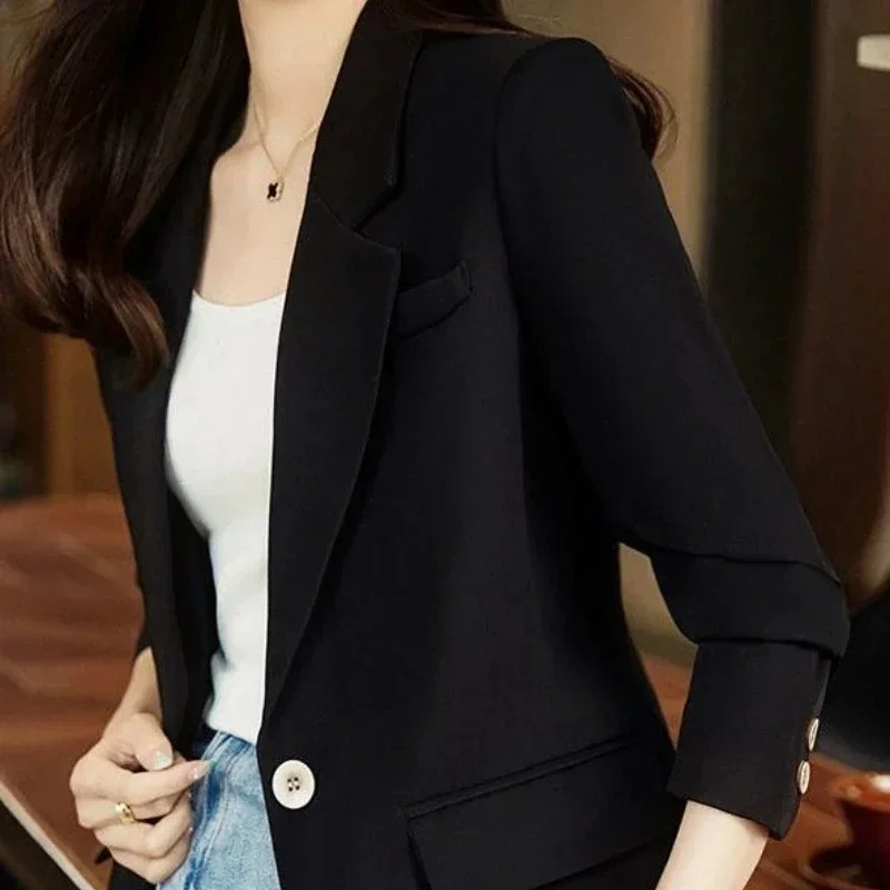 

Women's Blazers Korean Style Female Coats and Jackets Spring Autumn 2025 New Arrivals Outerwear Deals Sale Trend Luxury Clothing