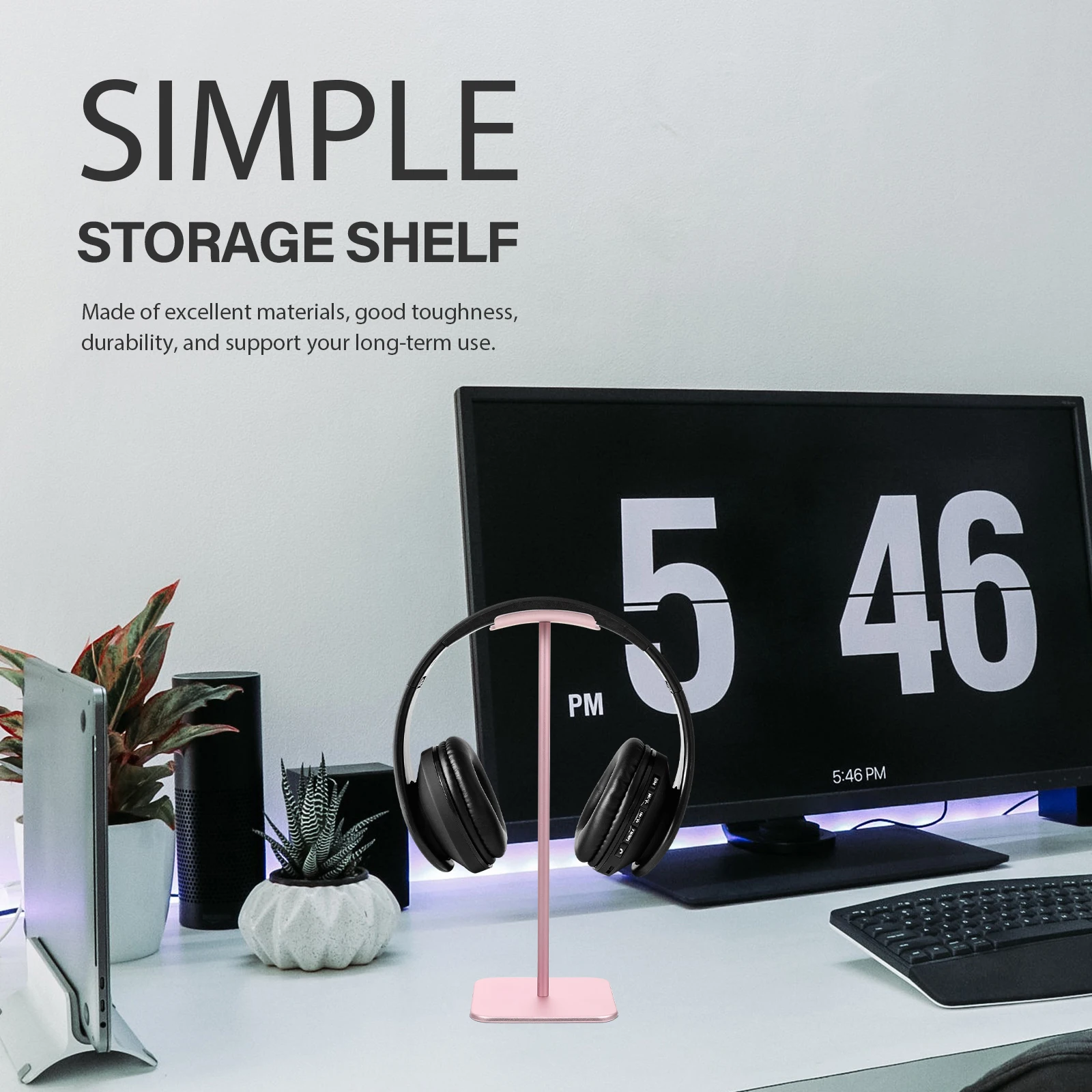 

Headphone Stand Hanger Work Desk Rack Home Decoration Bracket Aluminum Alloy Headset Office
