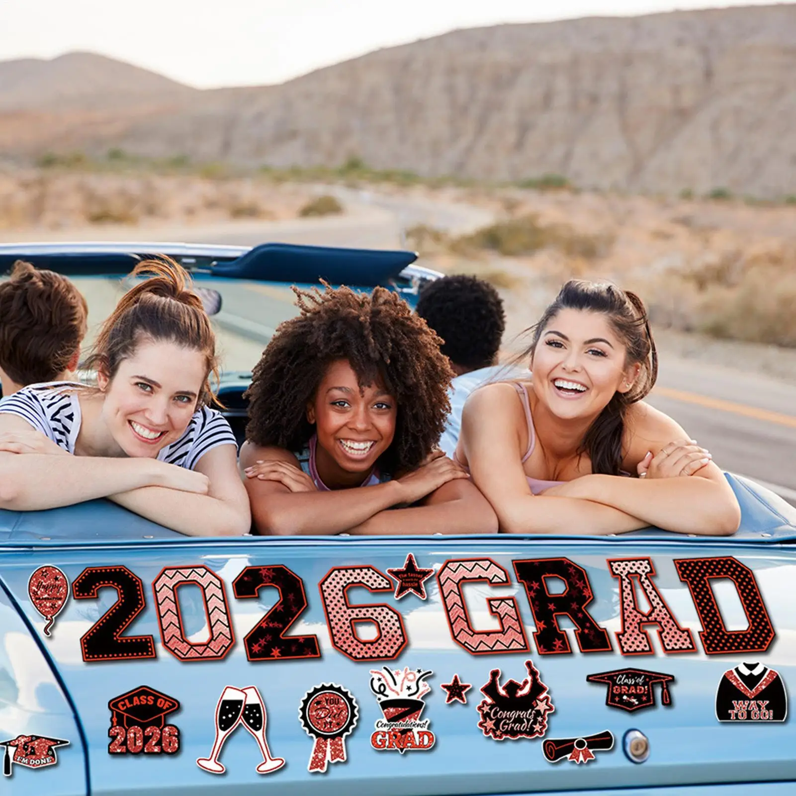 Vehicle Magnets 20 Piece Reusable Novelty Auto Decorations 2026 Graduation Refrigerator Magnets For Garage Doors Fridges