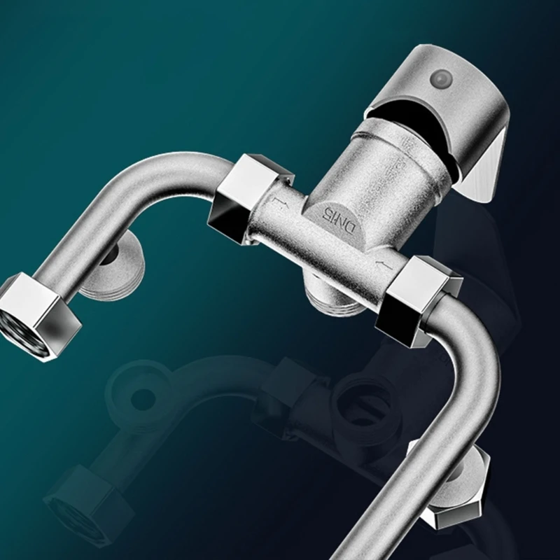 صمامات خلط كهربائية من النوع للاستحمام من الفولاذ المقاوم للصدأ صمامات خلط منافذ المياه الباردة والساخنة دروبشيبينغ