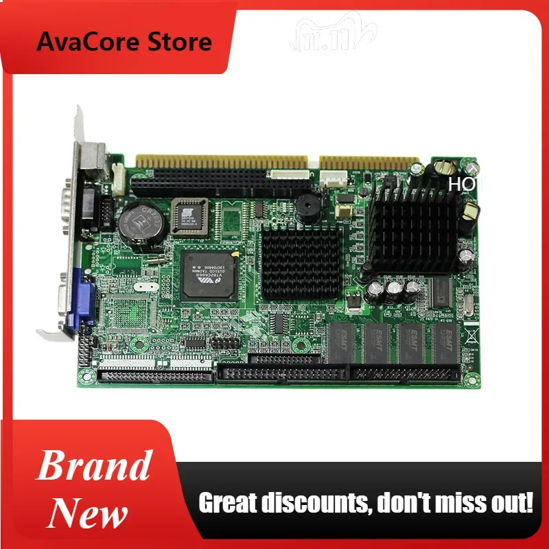 AvaCoreIn stock Onboard VIA 400MHz CPU 32M RAM VIA VT8601T+VT686B  Chipset Half-size Motherboard