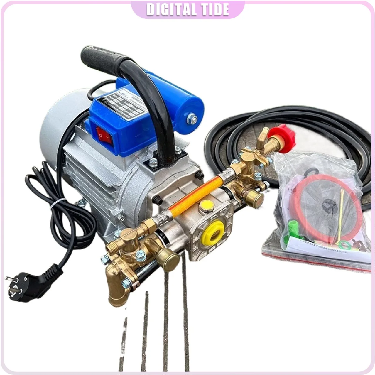 Electric Sprayer Household Four-stroke Dual Cylinder Spraying Pump Agricultural Portable Pesticide Spraying Machine 220V 1100W