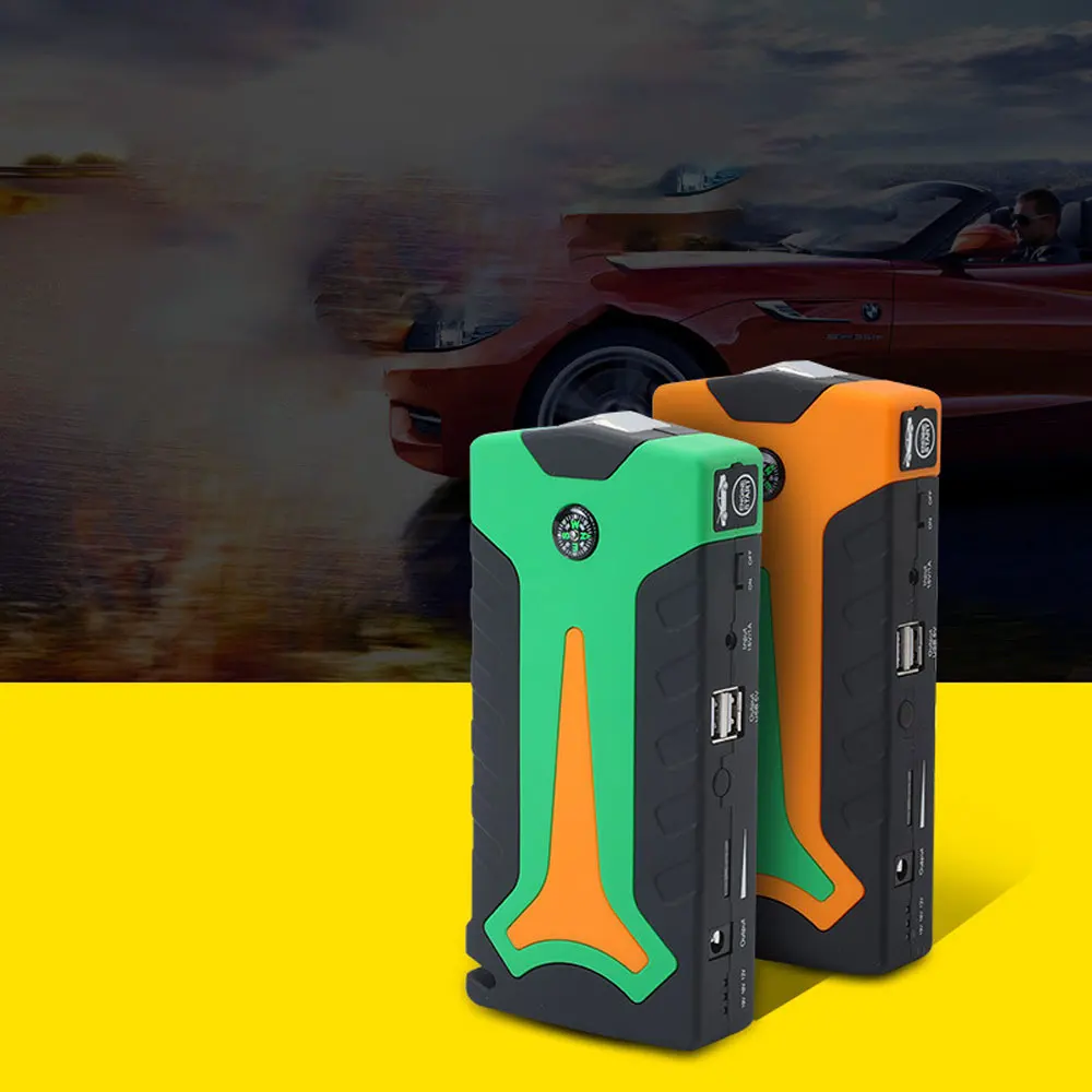 12V 600A Car Emergency Start Power Supply Power Bank Jump Starter With 5V 2A Digital Charging Function arrancador bateria coche