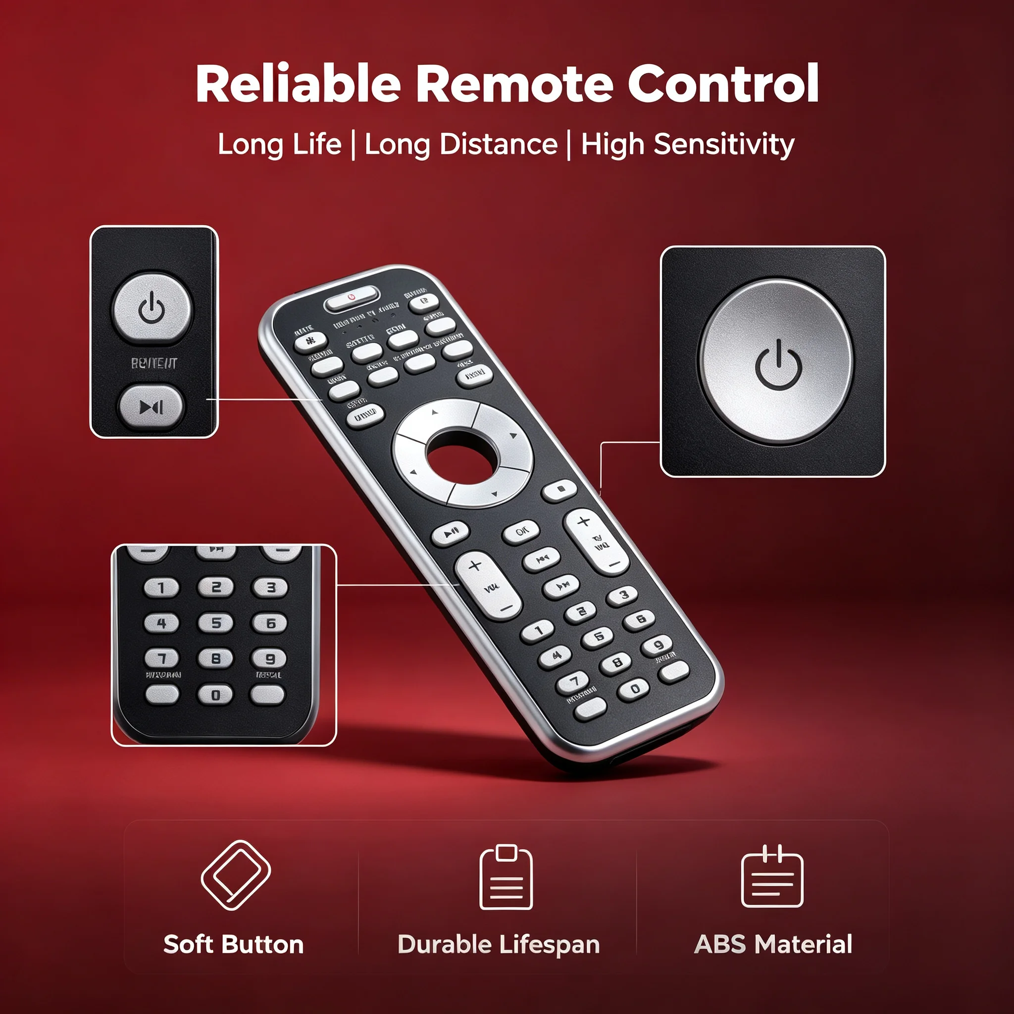 Remote Control RC1553812/01 For Philips HTS8010S/01B HTS8000S/37 Home Theater SYSTEM