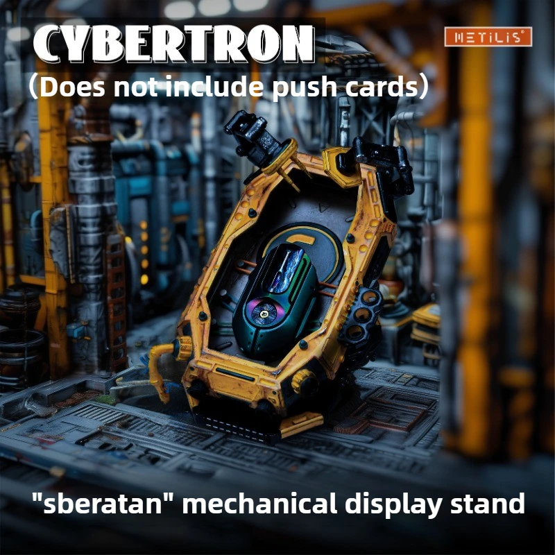 METILIS サイバトロン EDC メカニカルメタル指先プッシュカードディスプレイスタンドデスクトップおもちゃ