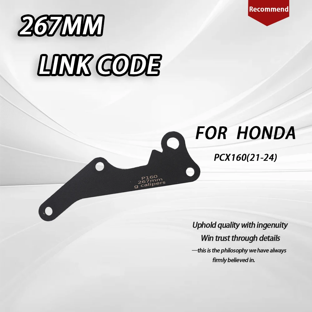 Passend für Honda PCX160 Vorderrad-Bremsscheibe, 267 mm schwimmende Scheibe, Motorrad-Bremssattel, Pleuel-Code-Adaptersitz