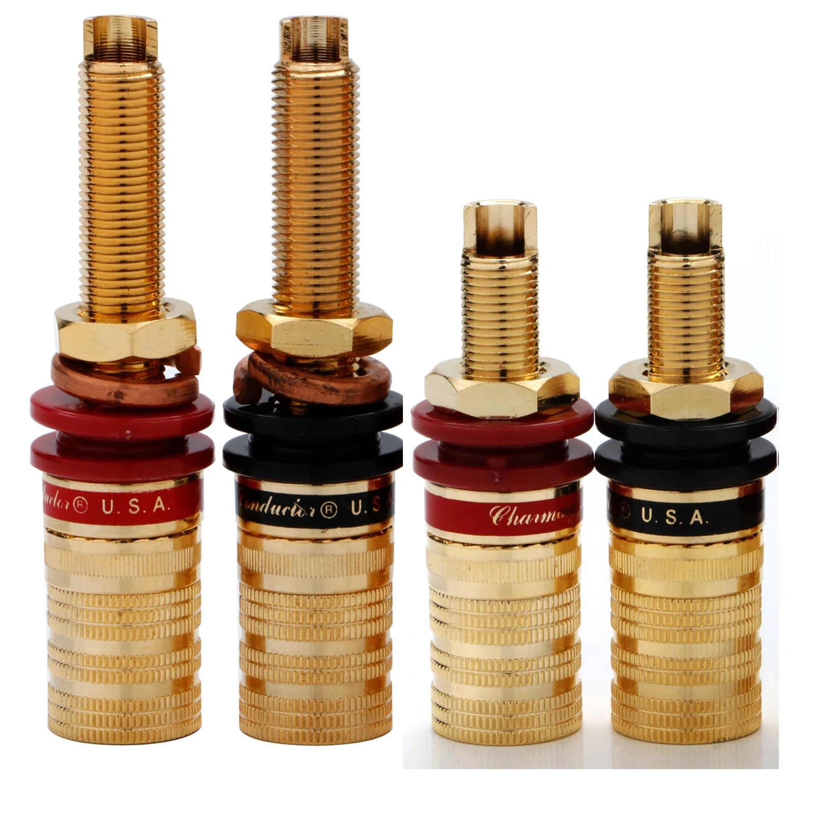 

High-End CMC-838 24K Gold Plated Performance Binding Posts Speaker Terminal Connector Plug