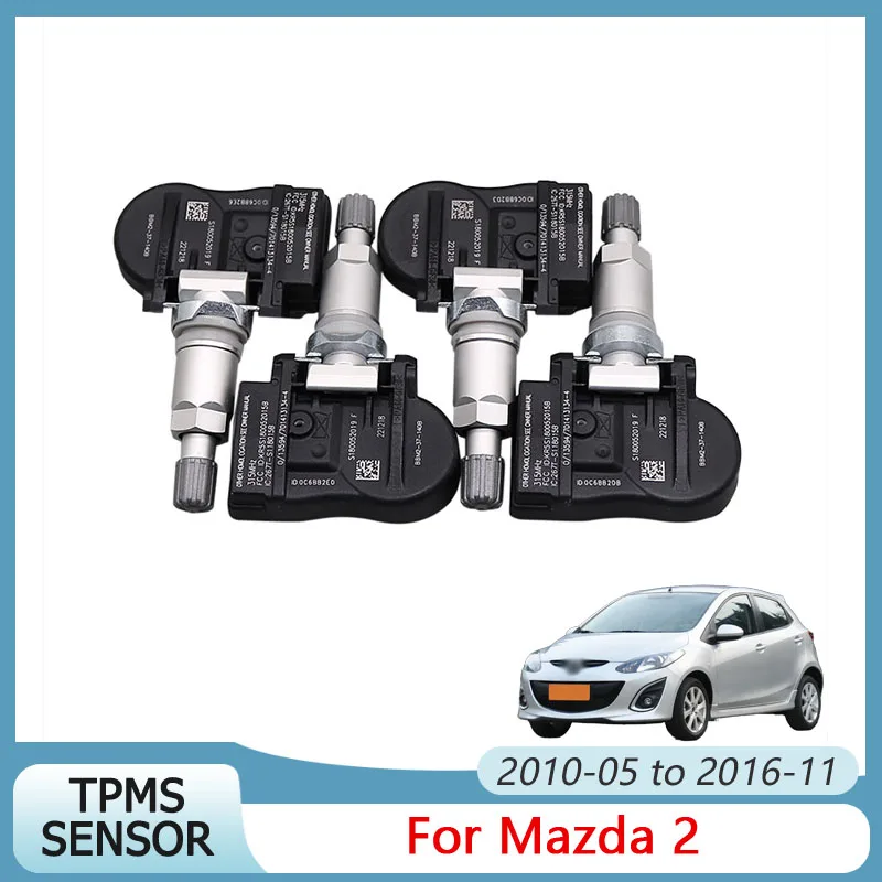 

4PCS BBM2-37-140B 315MHZ TPMS Sensor Tire Pressure Monitor System BHA437140A For Mazda 2 3 5 6 CX-30 CX-5 CX-7 CX-9 MX-5 RX-8