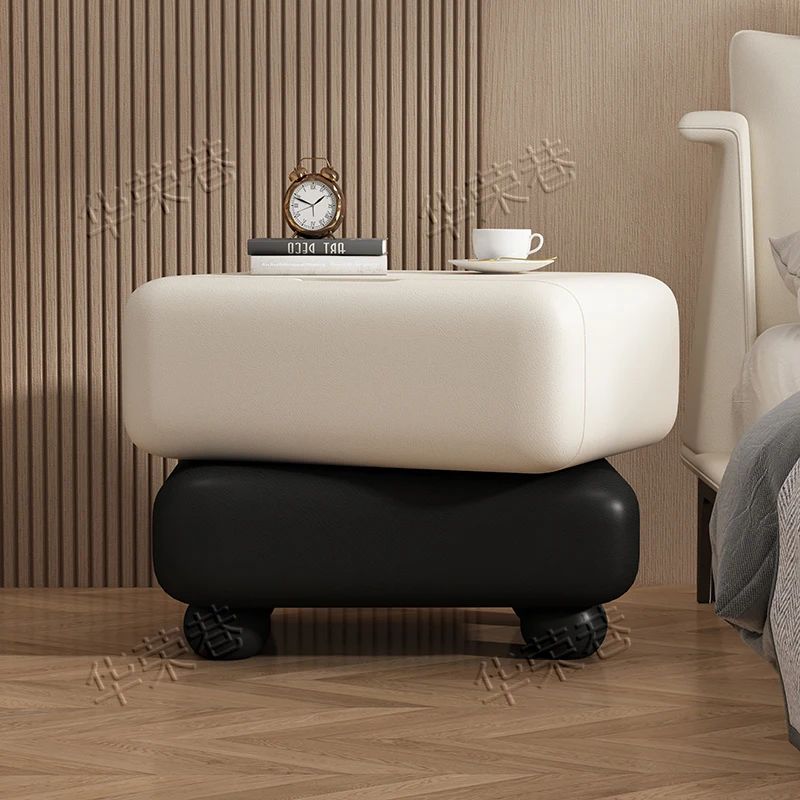 طاولة سرير صغيرة حديثة للأطفال تصميم تخزين مخفي منضدة جانبية إسكندنافية درج خشبي أثاث غرف نوم موبليس بارا هوغار