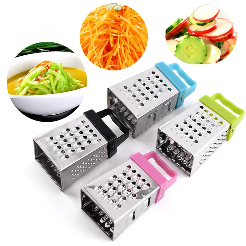 Stainless Steel Mini Four-Sided Grater Planer Multifunctional Peel Cutter Ginger Garlic Fruit Grater Home Kitchen Accessories