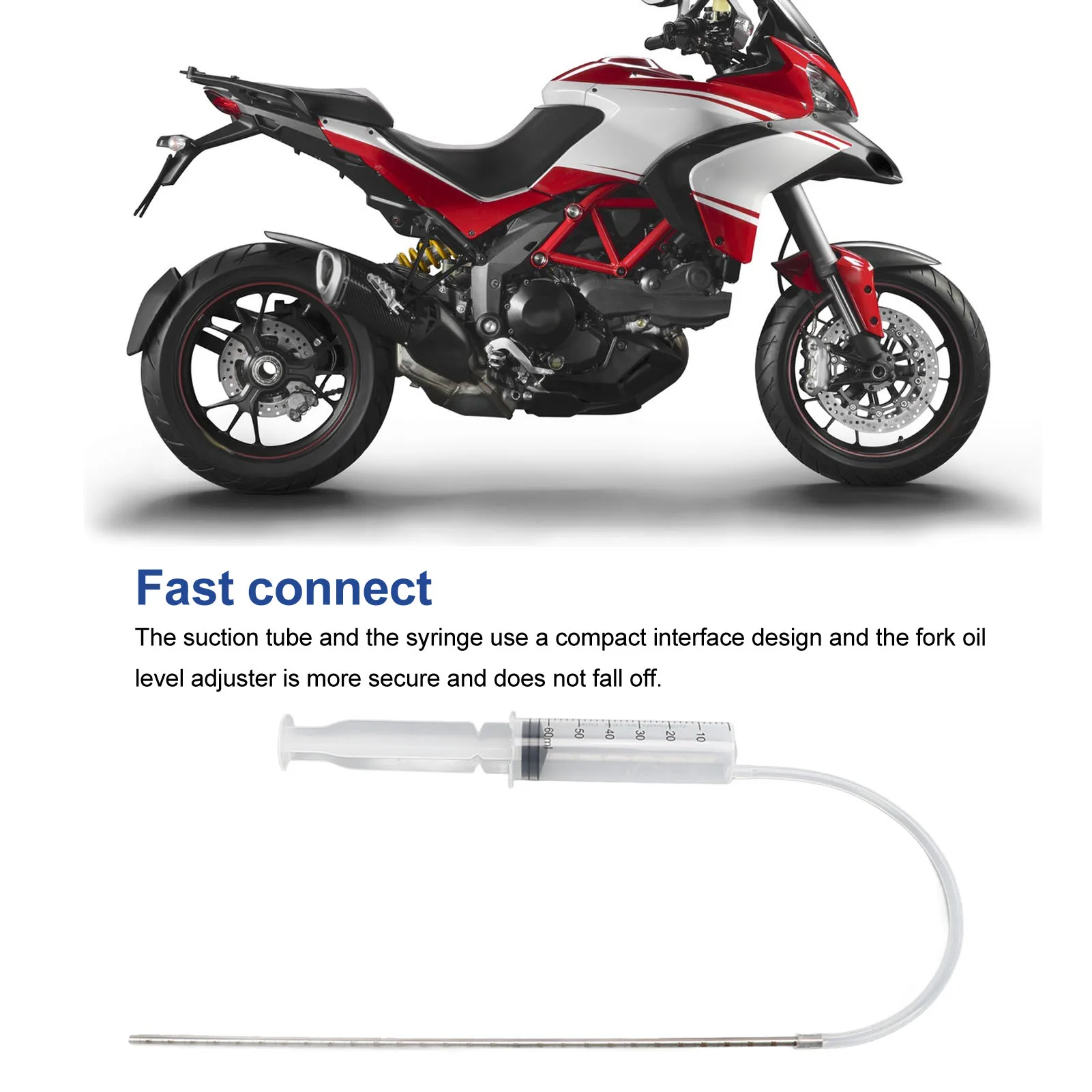 Universal Fork Oil Level Gauge Suspension Level Tuning Shock Adjustable Ring Measuring Tools Motorcycle Accessories