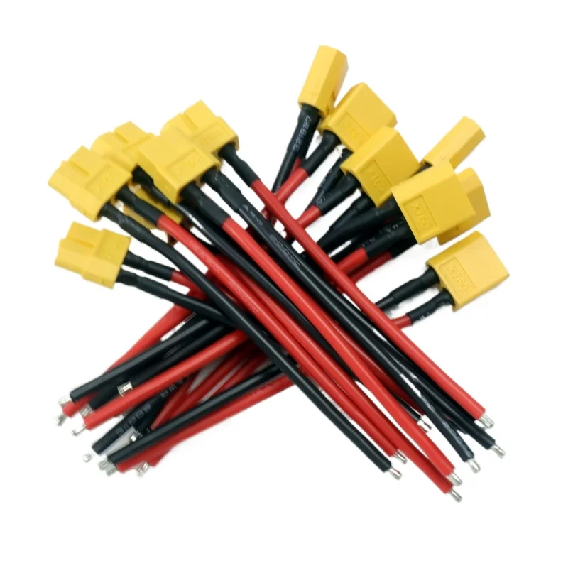 4 قطعة/9 قطعة XT60 ذكر/أنثى التوصيل موصل البطارية 14AWG 10 سنتيمتر مع أسلاك السيليكون المرنة RC بطارية ليثيوم أجزاء المحرك DIY بها بنفسك