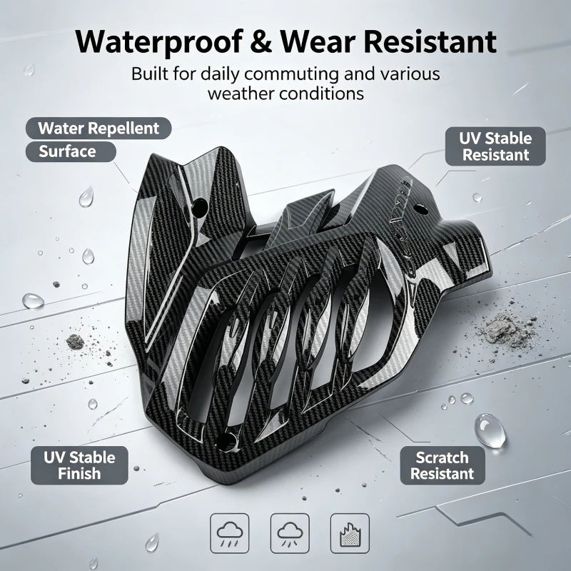 Fiber Pattern For Yamaha NMAX155 NMAX 155 Nmax155 Water Tank Covers Radiator Guard Fit Carbon