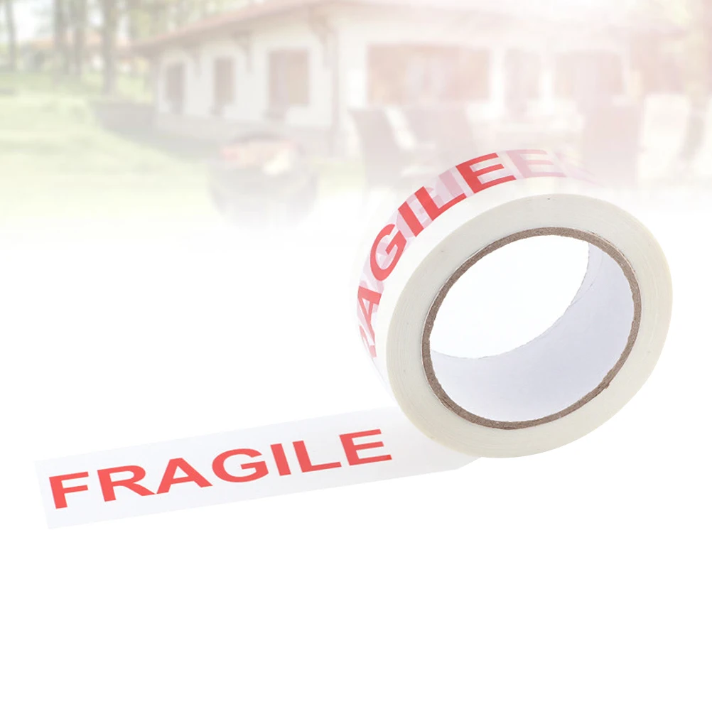 

Fragile Warning Sealing Tape Strong Adhesive Packing Roll Water Dirt Resistant Box Moving Shipping Industrial Use