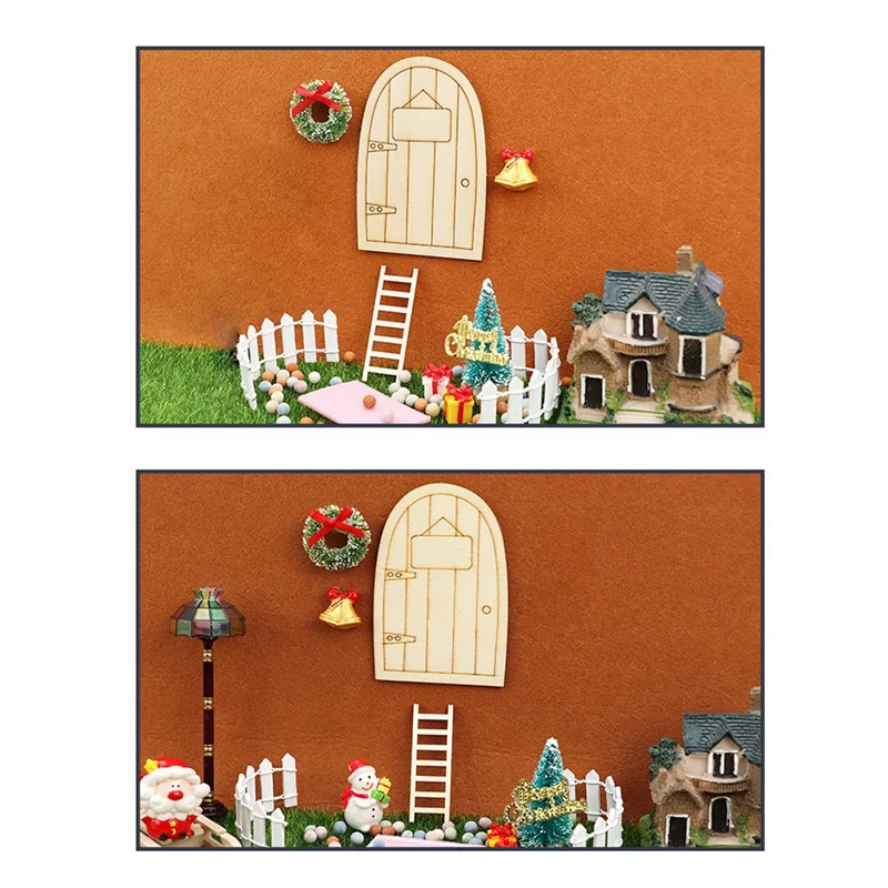 Dollhouse Christmas Decorations Kit Christmas Decoration Doll Fine Craftsmanship Pine Material