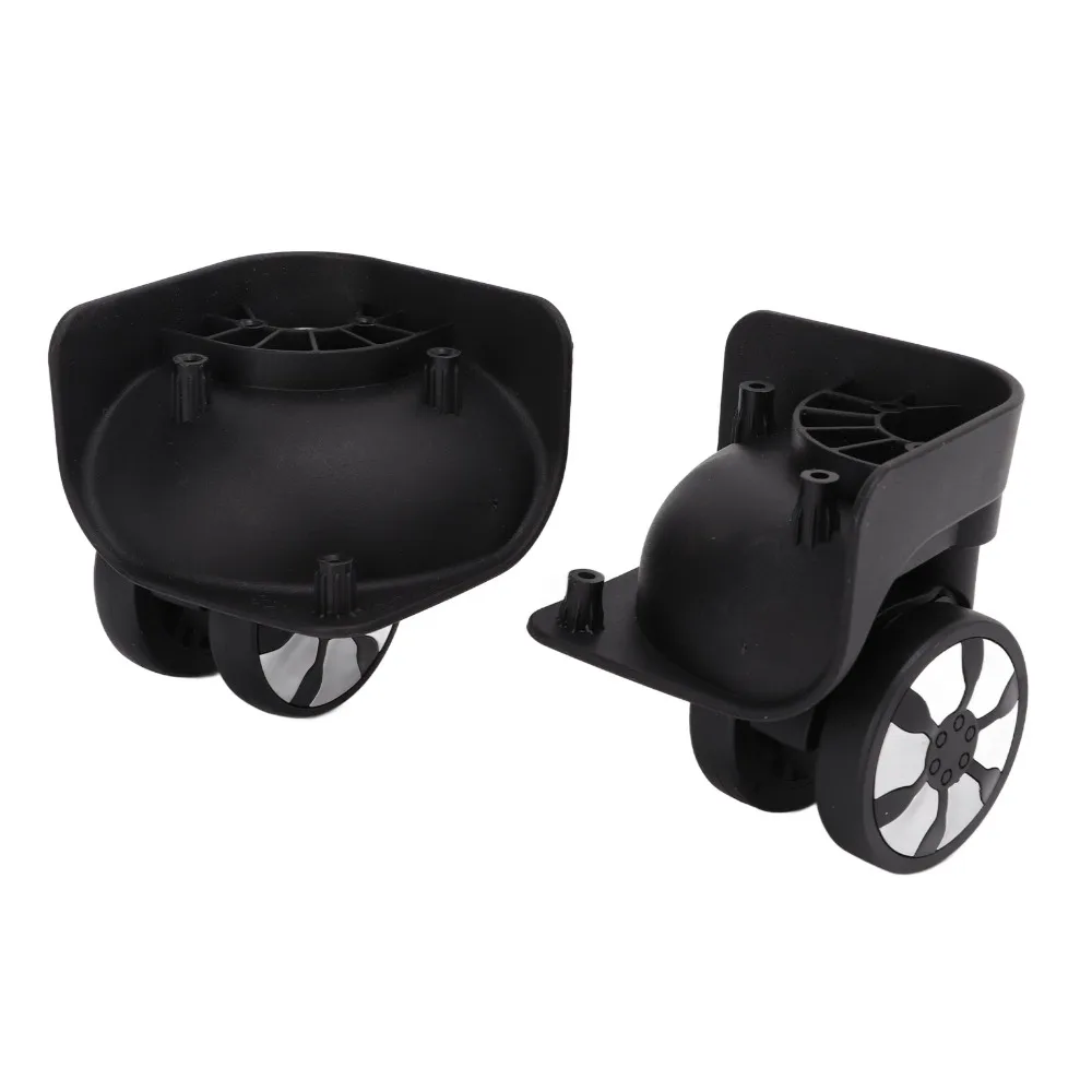 1 Pair Mute Luggage Swivel Casters 360° Rotation Double Row Luggage Swivel Wheels Suitcase Wheels Replacement Suitcase Trolley