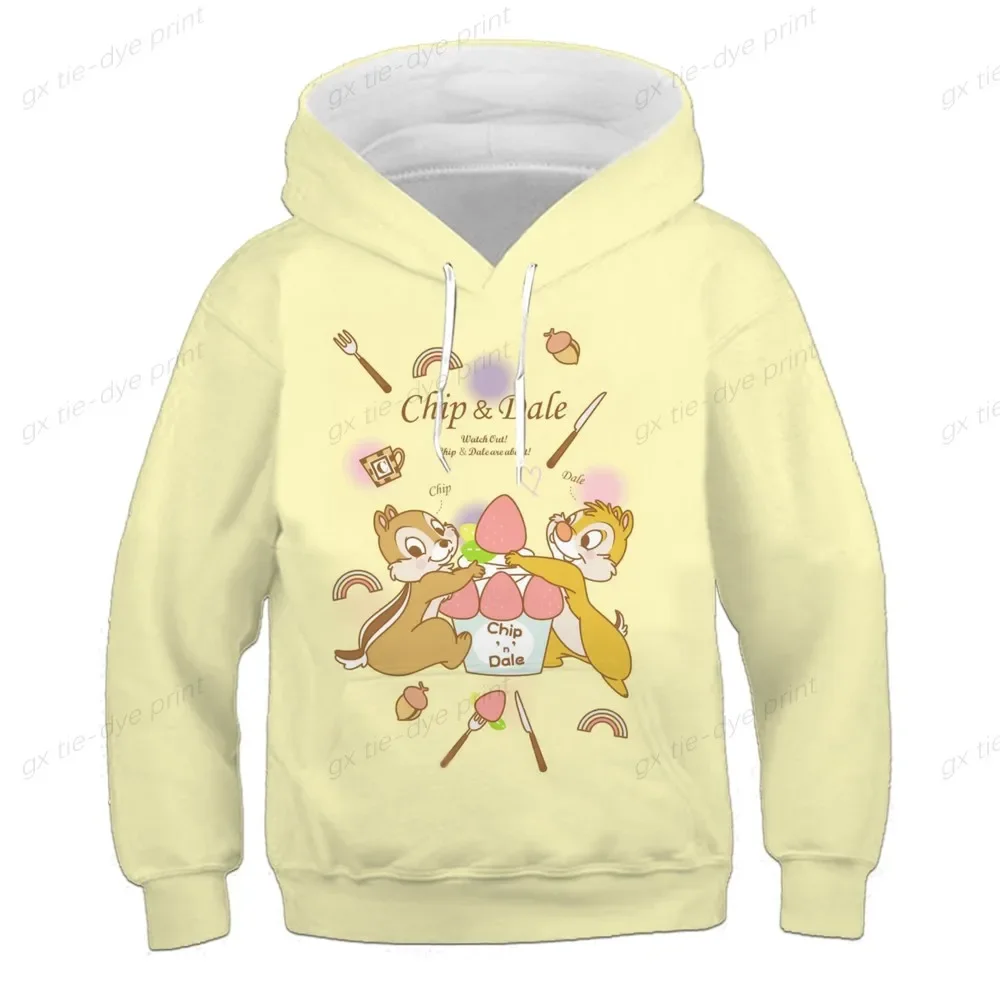 Children\'s Cute Deer Bambi Disney Cartoon Hoodie Boys And Girls Cotton Sweatshirt Children\'s Top Baby Jumper 2-16 Years Old