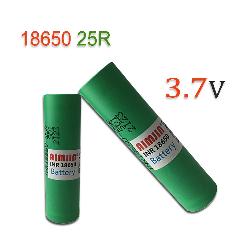 18650 25R 3.7V 2500mAh Rechargeable Battery With USB Charger, Suitable For Our 18650 Toys, Tools, Flashlight Batteries, Etc