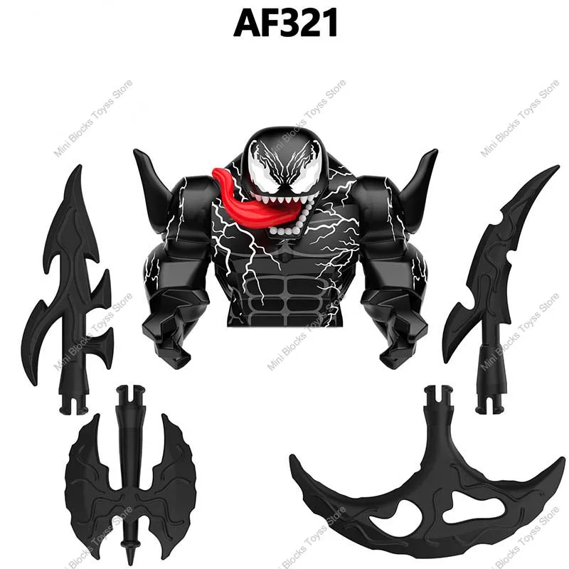 AF321-AF326 Movies Heroes Anime Building Blocks Mini Action Toy Figures Children Assemble Toys Kids